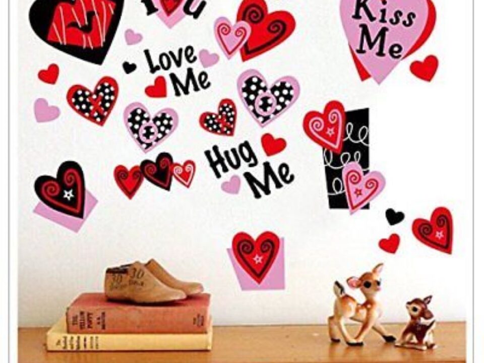 Decorate Walls With Valentine's Day Emojis