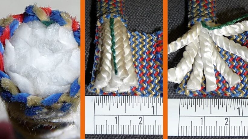 What Are the Microscopic Structural Differences Between Static and Dynamic Ropes?