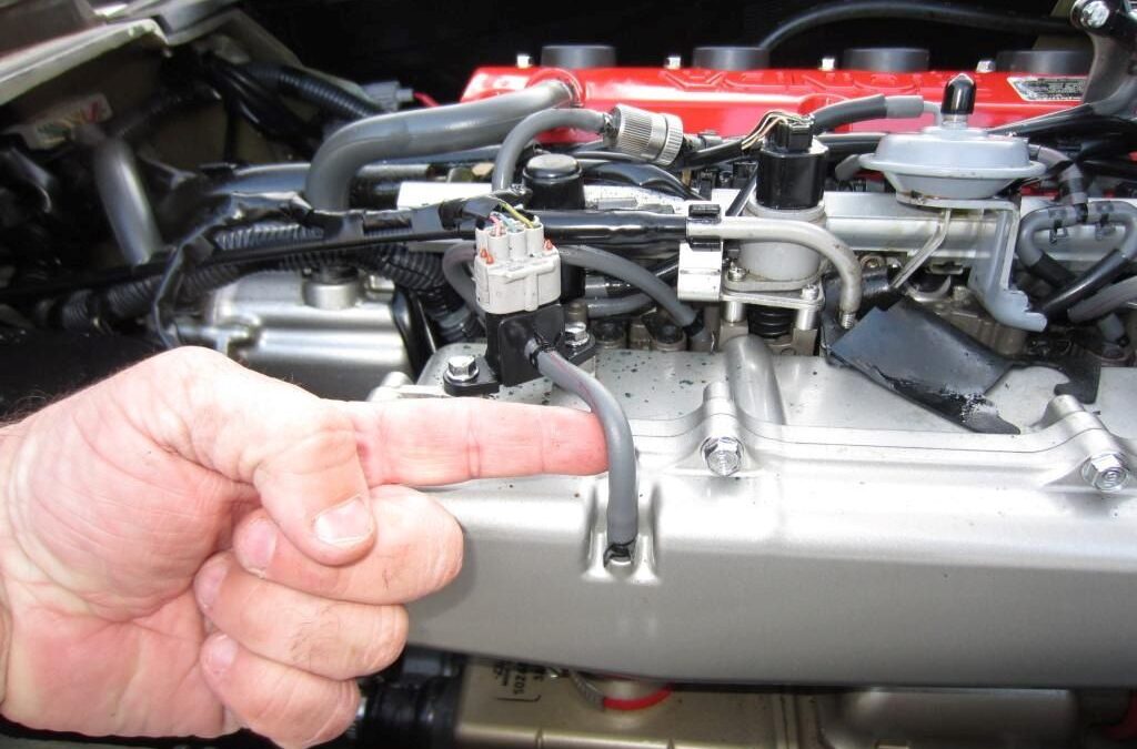 Failing knock sensor on engine timing nissan