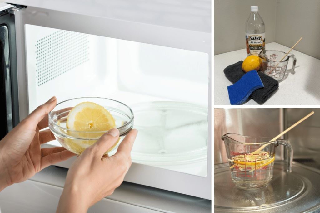 How to clean microwave with lemon
