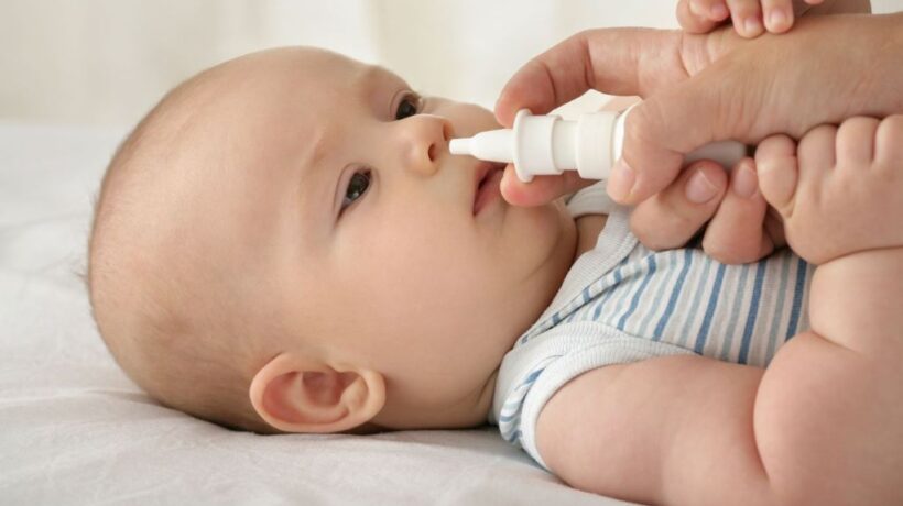 Newborn Nasal Congestion Relief With Saline Drops Safely