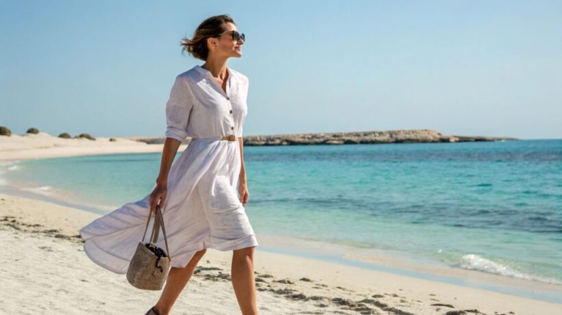 How to Style a Dress for a Business Casual Beach Vibe