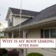 How do I stop my ceiling from leaking rain