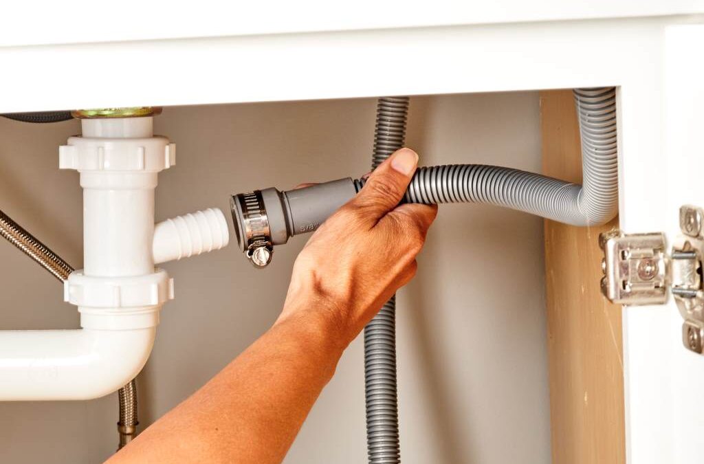 dishwasher drain to a garbage disposal