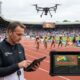 Aerial drone footage used for sports performance analysis