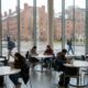 International students gathering for an academic networking event in Boston