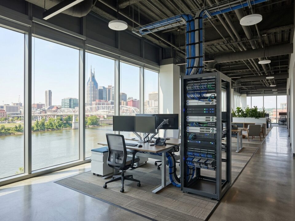 Avoid costly downtime with a scalable office network in Nashville, Tennessee. Discover key steps for cabling, hardware setup, and business-grade security.